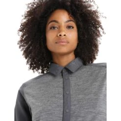 Icebreaker WOMEN HIKE LS TOP Damen - Outdoor Hemd -Globetrotter Verkäufe 5638008870 d women hike ls top icebreaker 24