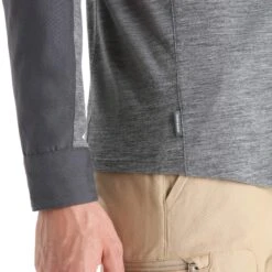 Icebreaker M HIKE LS TOP Herren - Outdoor Hemd -Globetrotter Verkäufe 5638009239 g m hike ls top icebreaker 24