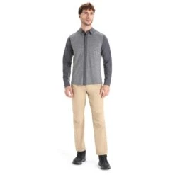 Icebreaker M HIKE LS TOP Herren - Outdoor Hemd -Globetrotter Verkäufe 5638009239 i m hike ls top icebreaker 24
